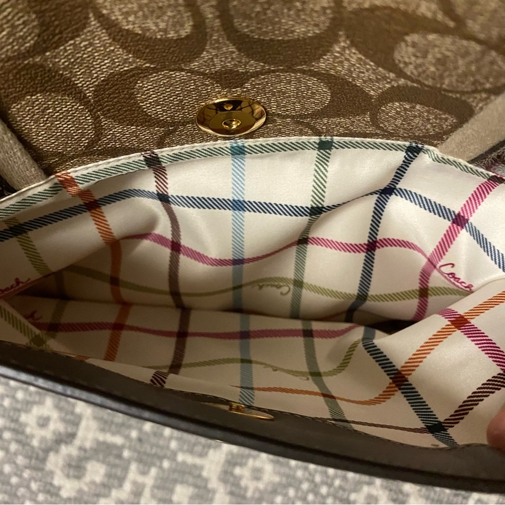 Coach Chelsea Heritage Signature Stripe Tote Bag - Picture 7 of 11